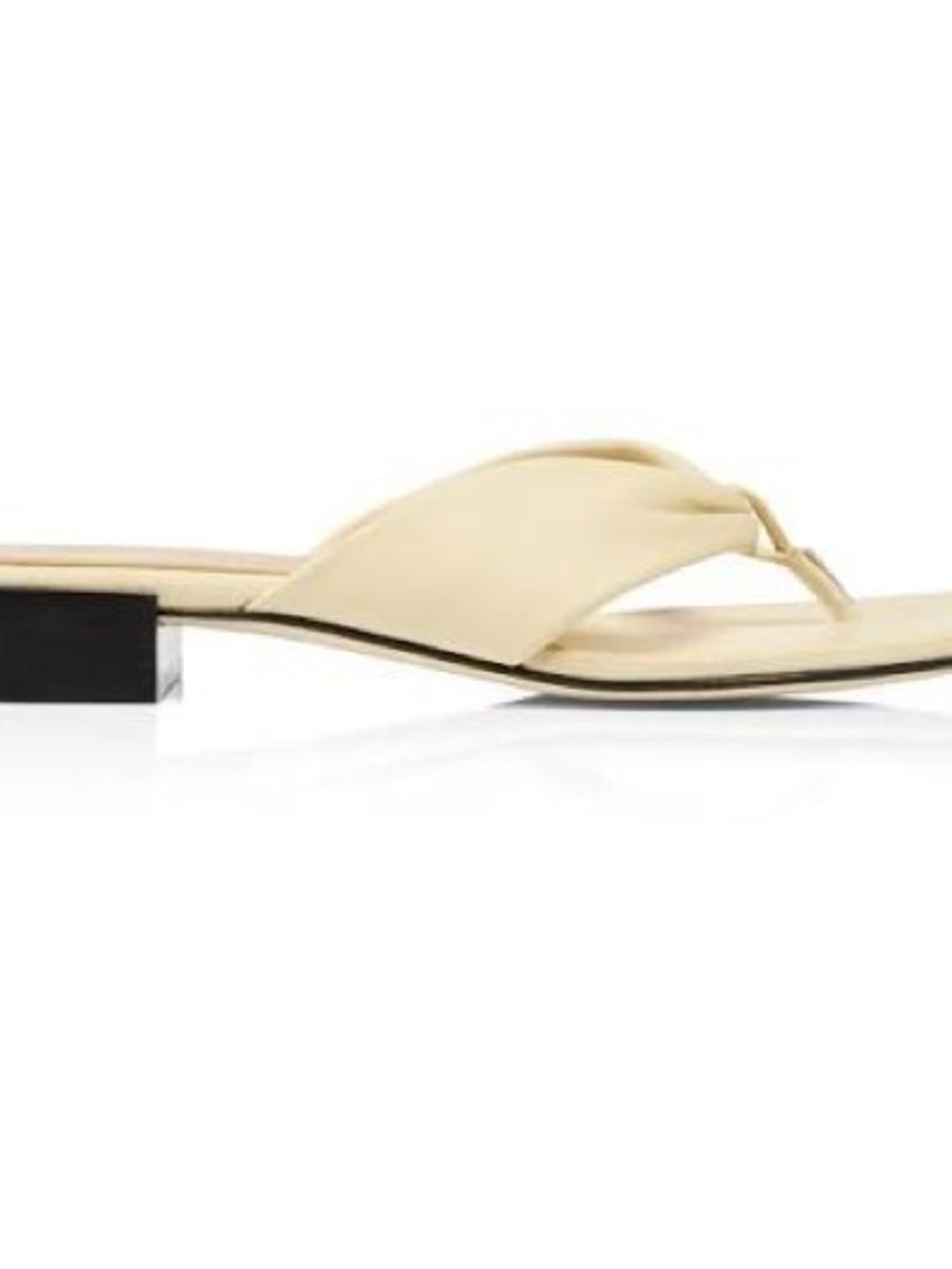 Dear Frances Pale Yellow Block Heeled Sandal